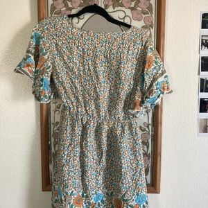 Floral tie back dress